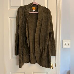 Ruby Rd. Women’s Olive 🫒 Cardigan Sweater Large
